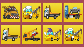 Tow Trucks Memory game cover