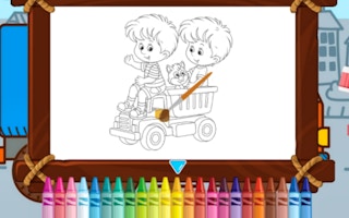 Toy Trucks Coloring