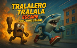 Tralalero Tralala escape Tung Tung Sahur