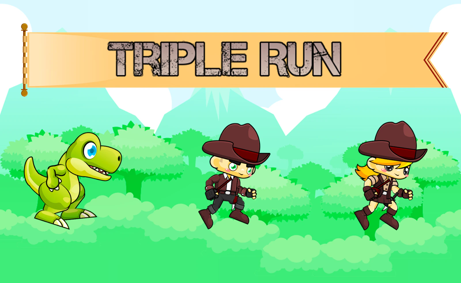 Triple Run — free online action game on Glaze Games