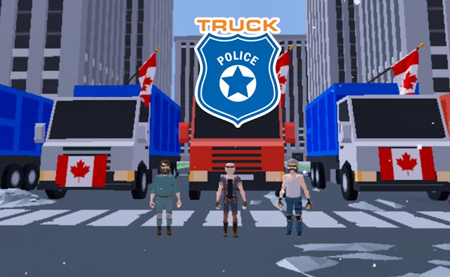 Truck And Police