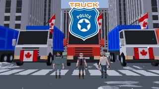 Truck And Police game cover