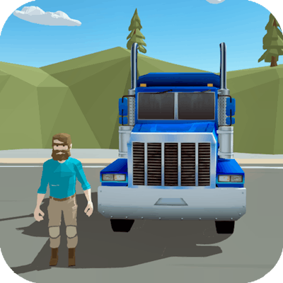 Truck and Police By Gamepix