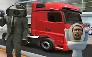 Truck Simulator Skibidi Toilet game cover