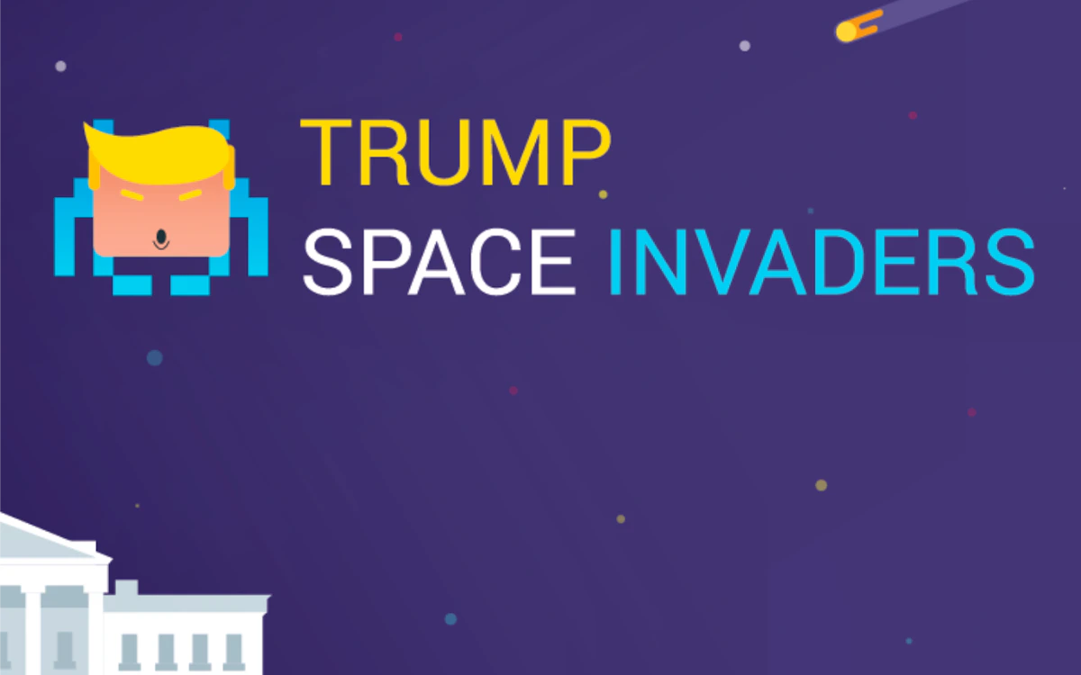 Play Trump Space Invaders — free online Arcade game