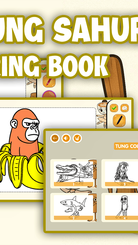 Tung Tung Sahur Coloring Book