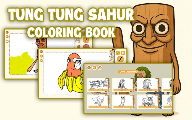 Tung Tung Sahur Coloring Book