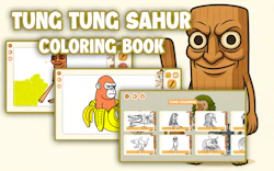 Tung Tung Sahur Coloring Book