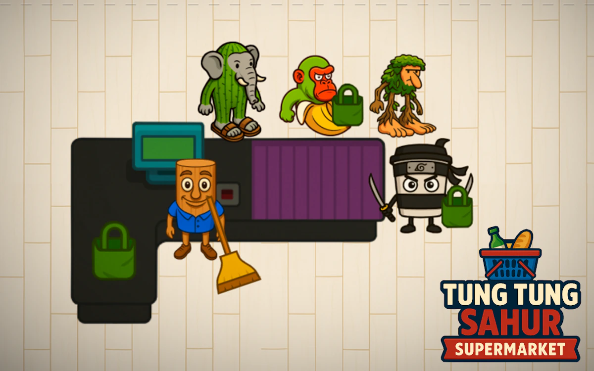 Play Tung Tung Sahur Supermarket — free online Simulation game