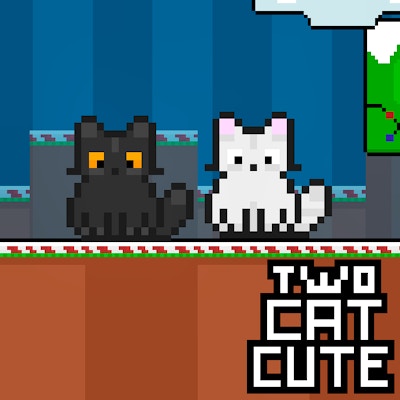 Two Cat Cute By Gamepix