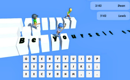 Type Run 🕹️ Play Now on GamePix