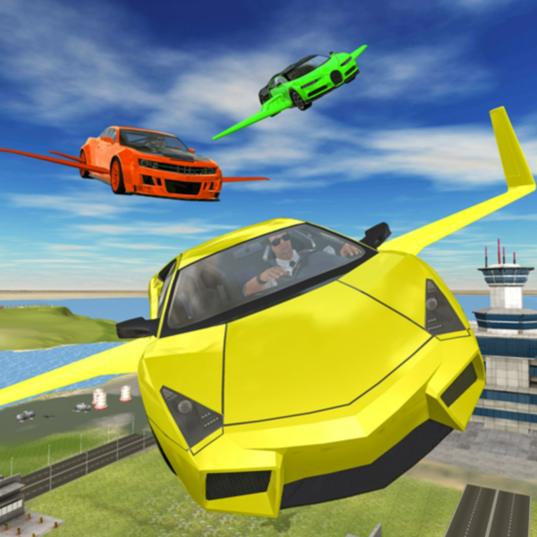 Flying Police Car Simulator 🕹️ Play Now on GamePix