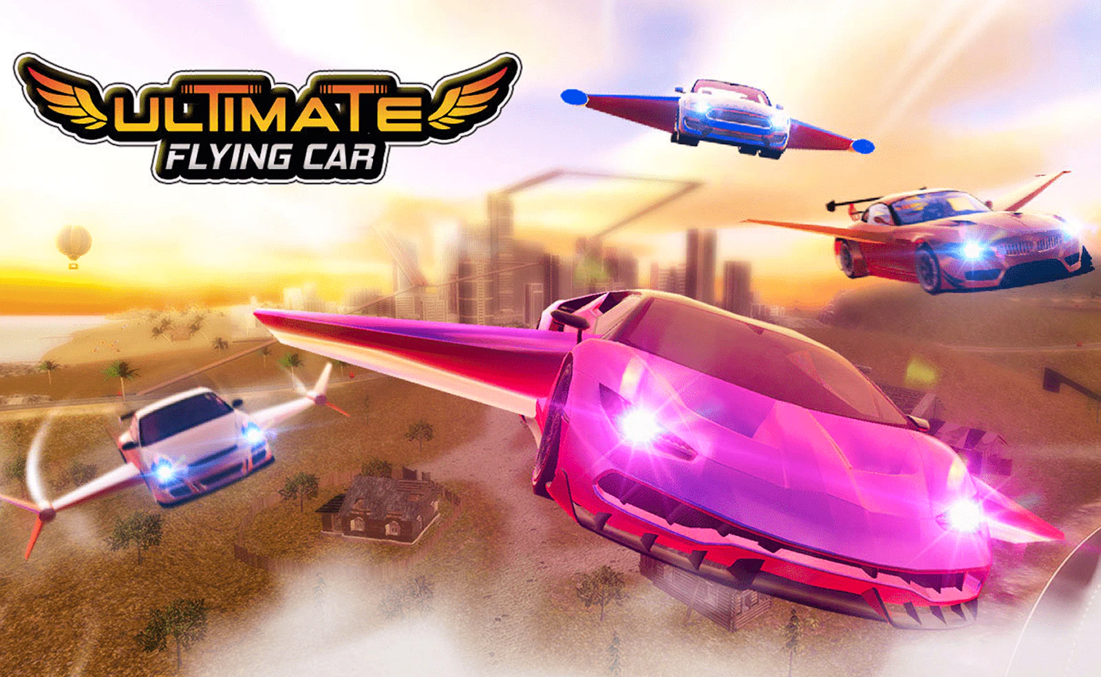 Ultimate Flying Car — free online sports game on Glaze Games