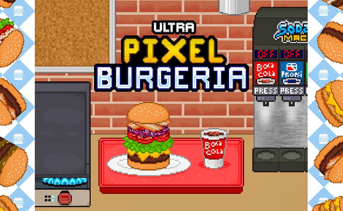 Play Ultra Pixel Burgeria — free online Arcade game