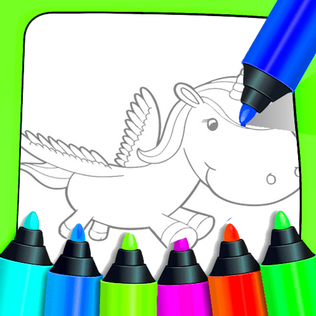 Unicorn Coloring For Kids