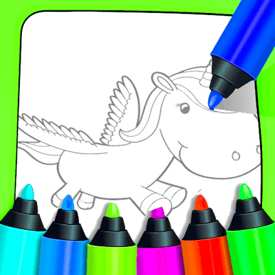 Unicorn Coloring For Kids By Gamepix