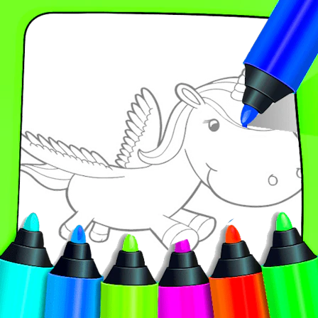 Unicorn Coloring For Kids game thumbnail
