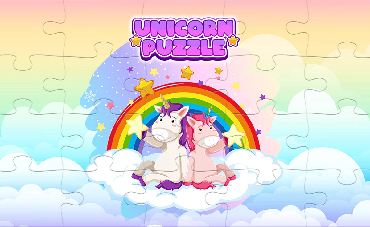 Play Unicorn Puzzle — free online Kids game