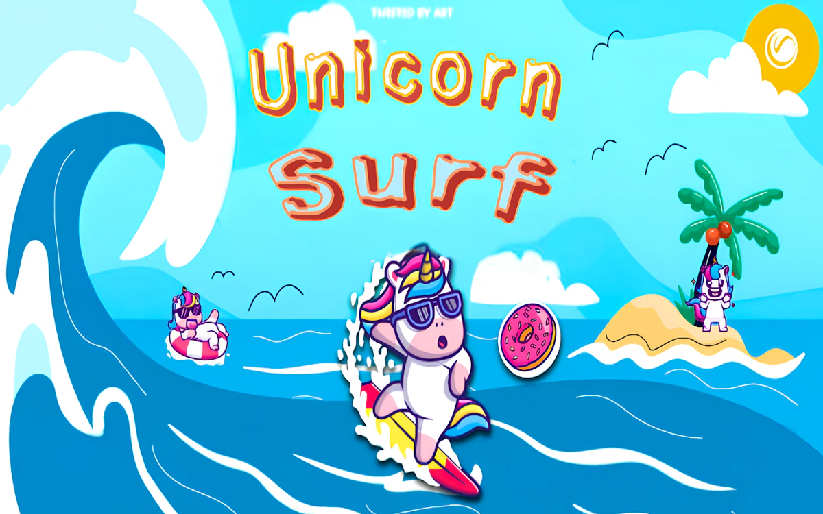 Play Unicorn Surf — free online Tap game