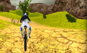 Uphill Offroad Bicycle Rider