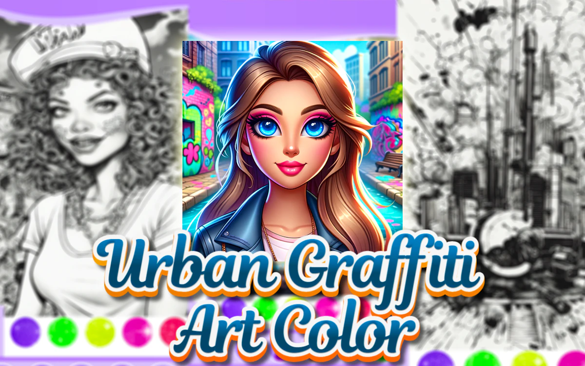 Play Urban Graffiti Art Color — free online Coloring game