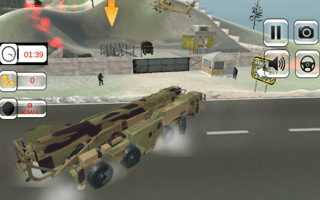 Us Army Missile Attack Army Truck Driving Games game cover