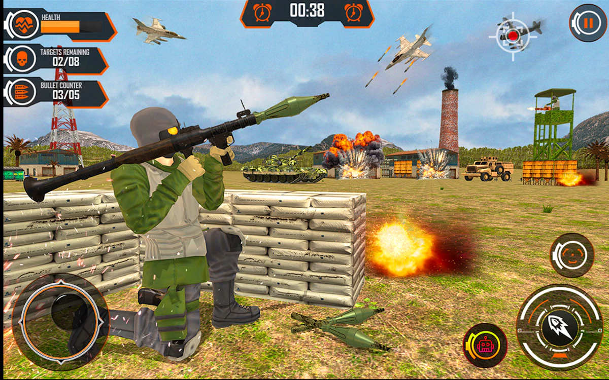 Play Us Army Missile Attack Game — free online Truck game