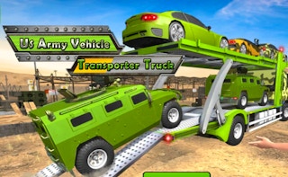 Us Army Vehicle Transporter Truck game cover