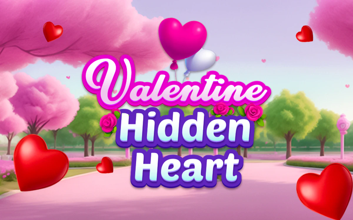 Play Valentine Hidden Heart — free online Games For Girls game