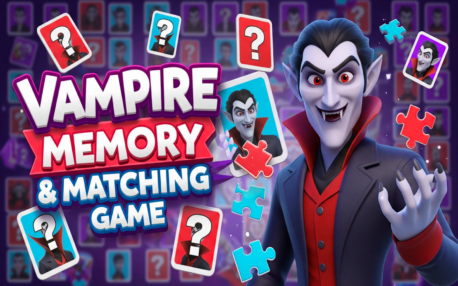 Vampire Memory & Matching Game — free online thinky game on Glaze Games