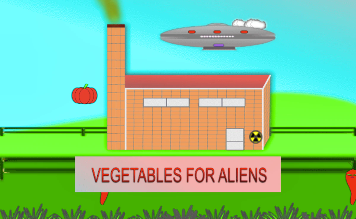 Play Vegetables for Aliens — free online Monster game