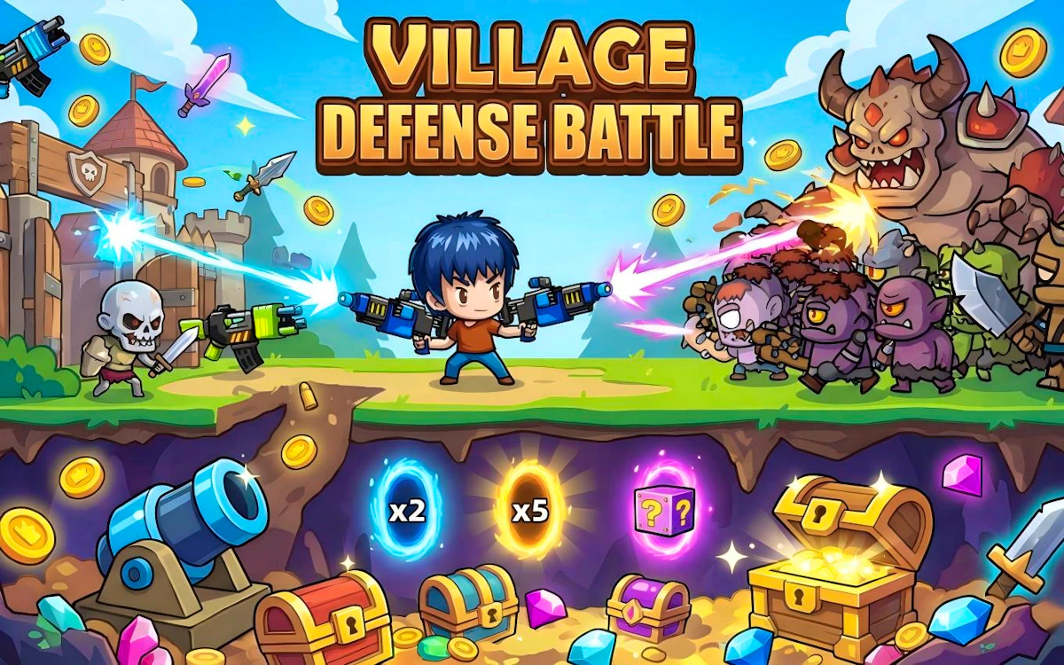 Play Village Defense Battle — free online Battle game