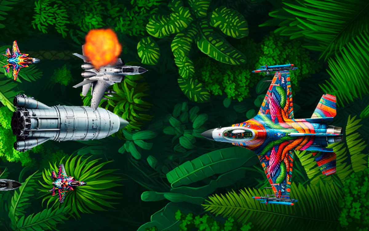 Play War in the Jungle — free online Airplane game