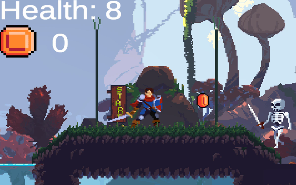 Play Warrior vs. Skulls — free online Sword game