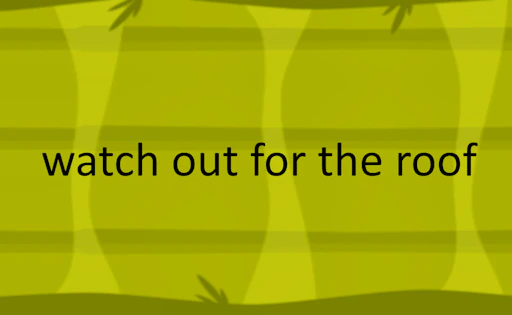 watch out for the roof