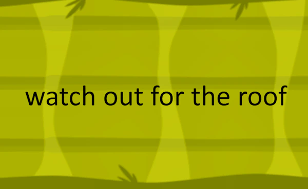 watch out for the roof