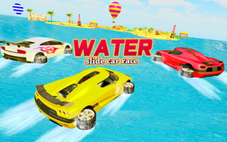 Water Slide Car Race - Water Surfing Stunts game cover
