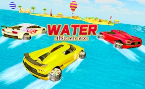 Water Slide Car Race - Water Surfing Stunts game cover