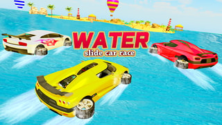 Water Slide Car Race - Water Surfing Stunts