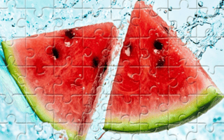 Watermelon And Drinks Puzzle game cover