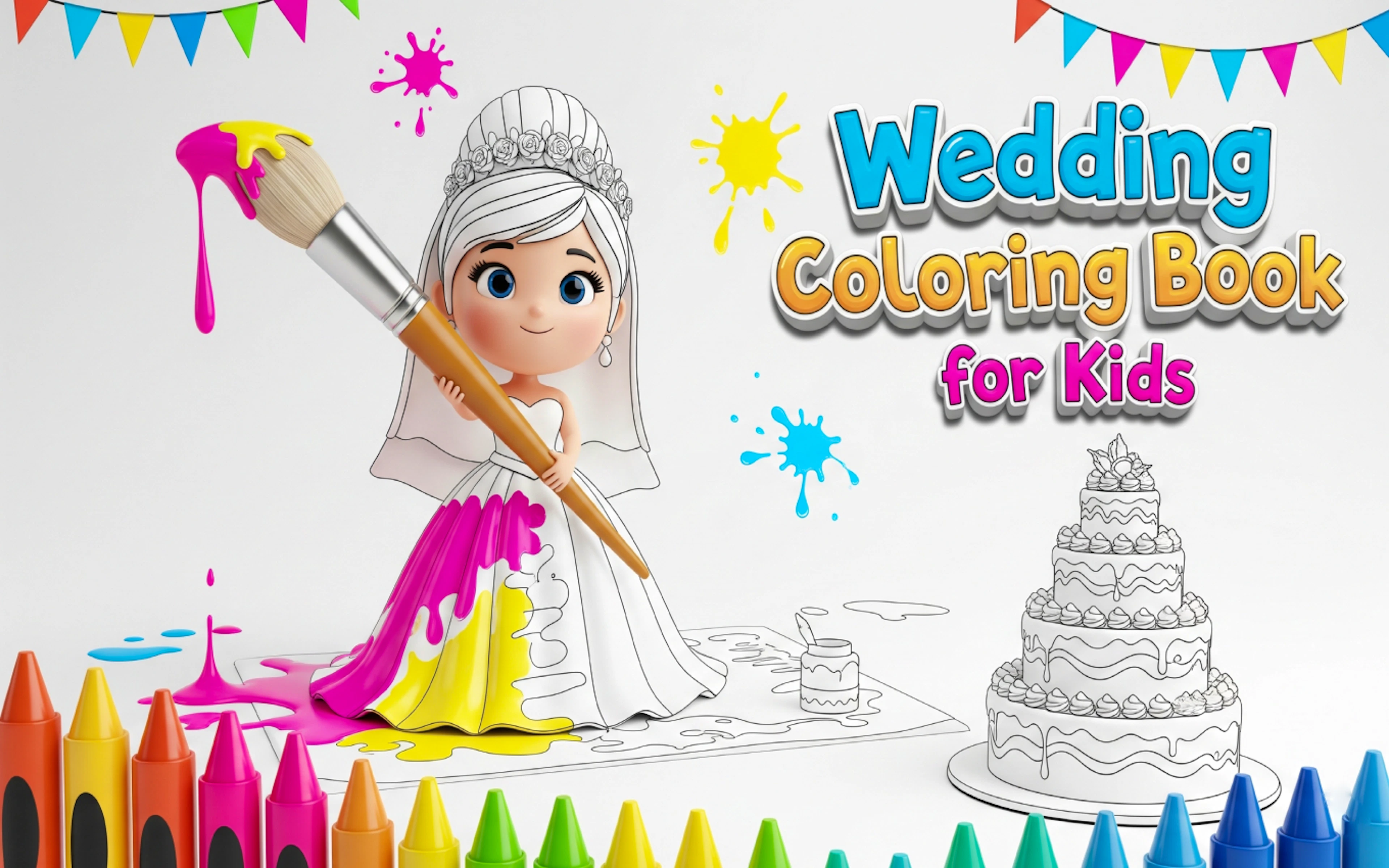 Wedding Coloring Book for Kids