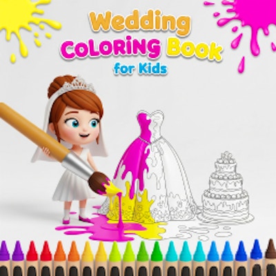 Wedding Coloring Book for Kids By Gamepix