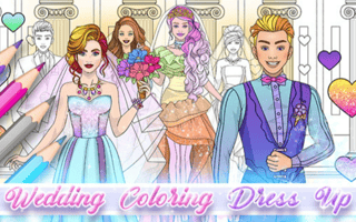 Wedding Coloring Dress Up Game