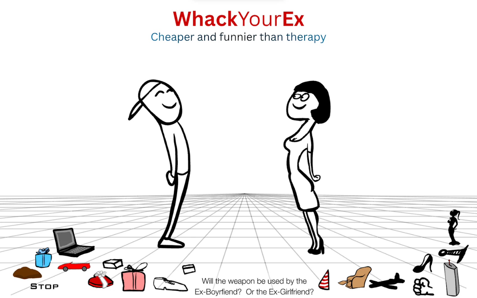 Whack Your Ex — free online flash game on Glaze Games
