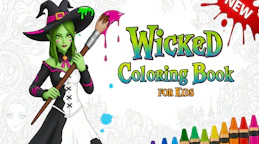 恶作剧儿童涂色书 (Wicked Coloring Book for Kids)