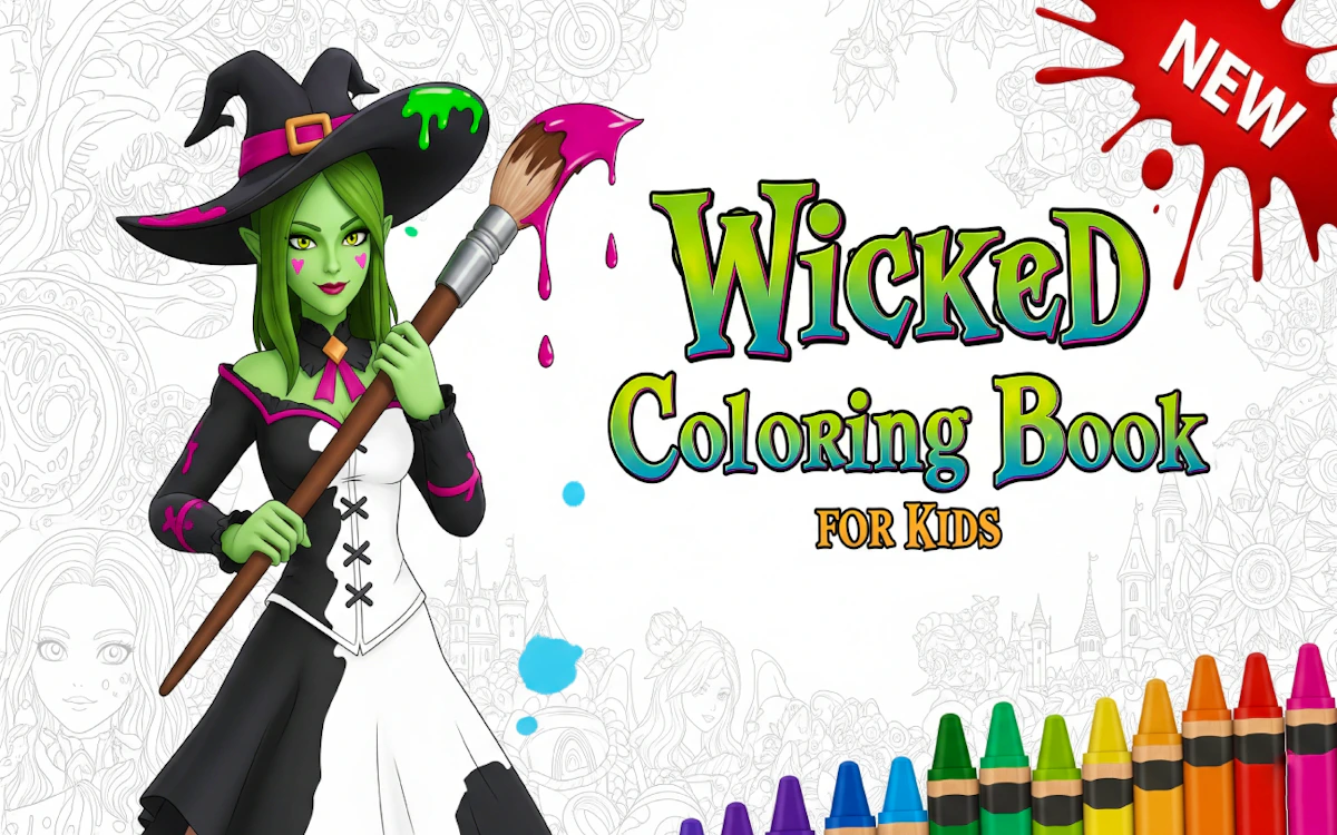 Play Wicked Coloring Book for Kids — free online Coloring game