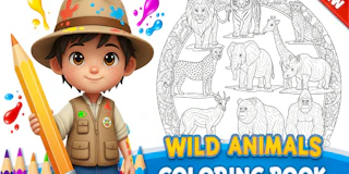 Wild Animals Coloring Book thumbnail