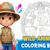 Wild Animals Coloring Book