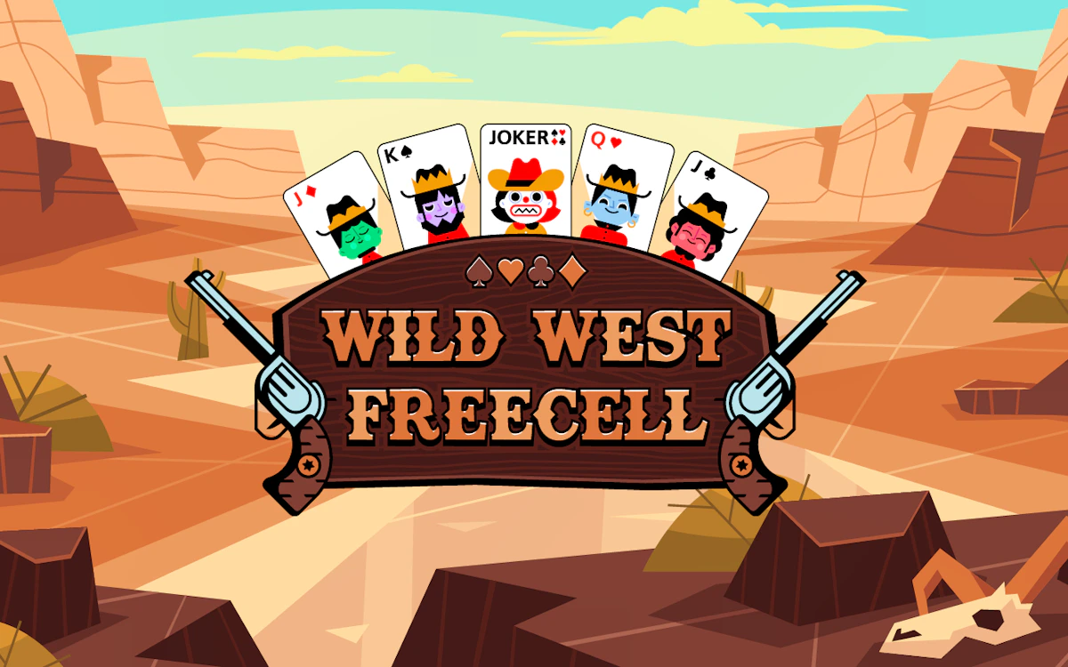 Play Wild West Freecell — free online Card game