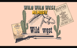 Wild Wild West Memory game cover